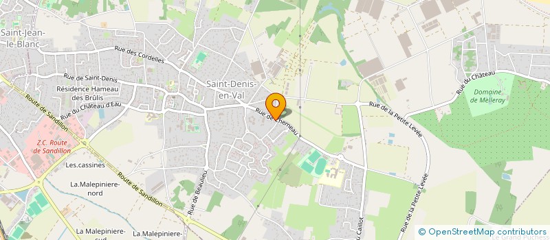 localisation de l'entreprise SCI OLIBETELOMAE  SAINT-DENIS-EN-VAL