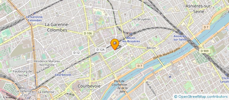 localisation de l'entreprise SCI OLIFRAN à COURBEVOIE
