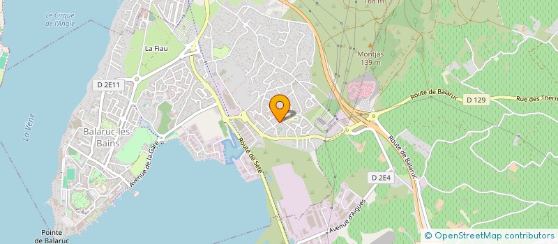 localisation de l'entreprise SCI OLIFREE  BALARUC-LES-BAINS