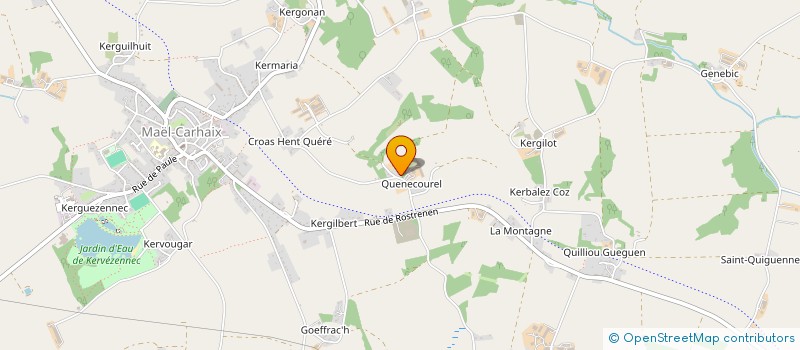 localisation de l'entreprise SCI OLIGENE  MAEL-CARHAIX