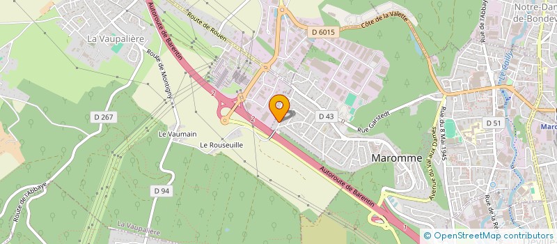 localisation de l'entreprise SCI OLIKA  MAROMME