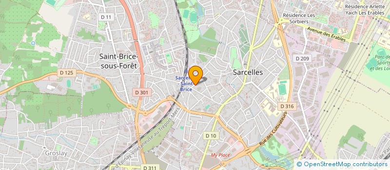 localisation de l'entreprise SCI OLIKA  SARCELLES