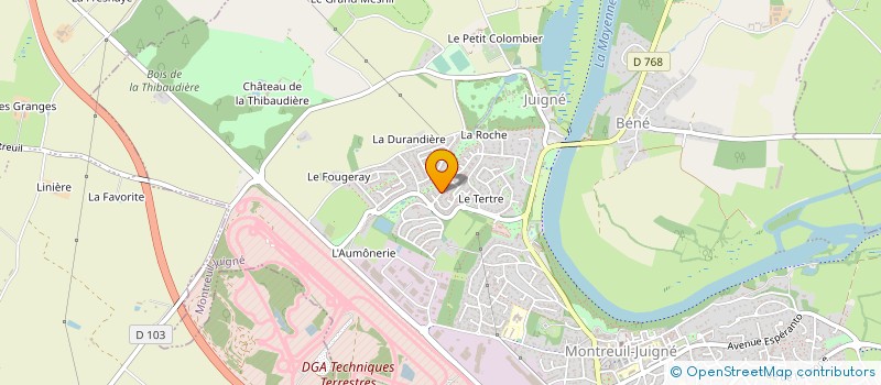 localisation de l'entreprise SCI OLIKIE  MONTREUIL-JUIGNE