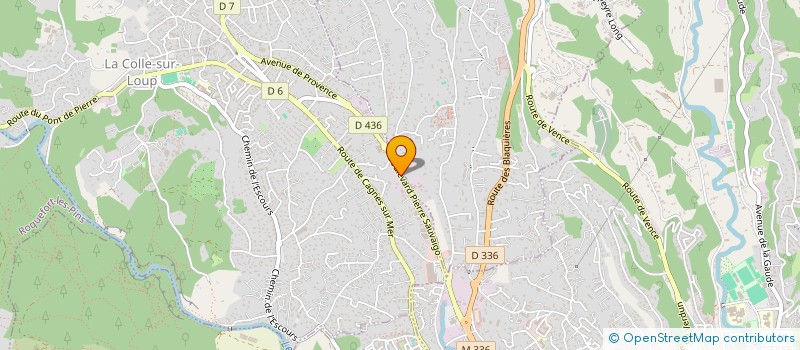 localisation de l'entreprise SCI OLILA  LA COLLE-SUR-LOUP