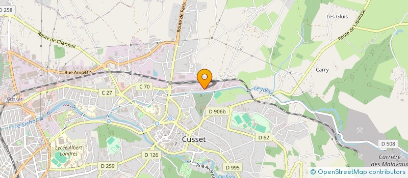 localisation de l'entreprise SCI OLILOU à CUSSET