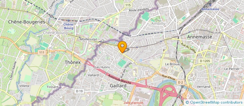 localisation de l'entreprise SCI OLIMADO à GAILLARD