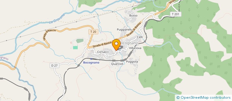 localisation de l'entreprise SCI OLIMAR à BOCOGNANO