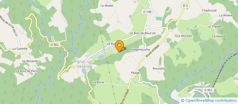 localisation de l'entreprise SCI OLIMAR  ORGNAC-SUR-VEZERE