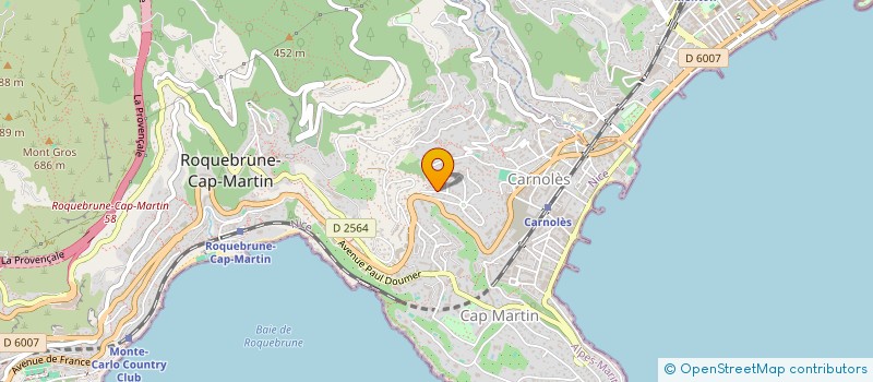 localisation de l'entreprise SCI OLIMAX à ROQUEBRUNE-CAP-MARTIN