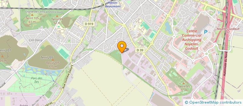 localisation de l'entreprise SCI OLIMP à HENIN-BEAUMONT