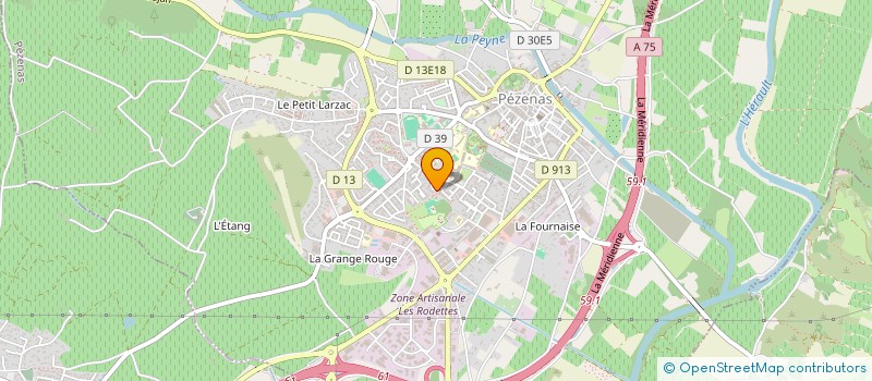 localisation de l'entreprise SCI OLIMUR  PEZENAS