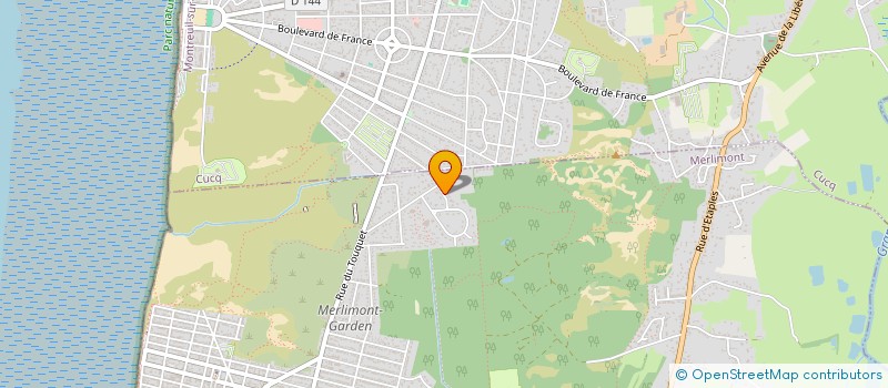 localisation de l'entreprise SCI OLINAD  MERLIMONT