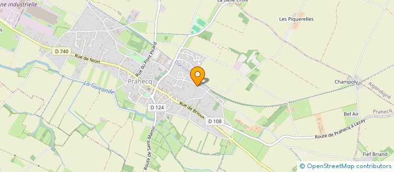 localisation de l'entreprise SCI OLINAT  PRAHECQ