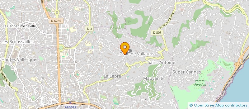 localisation de l'entreprise SCI OLINDA à CANNES