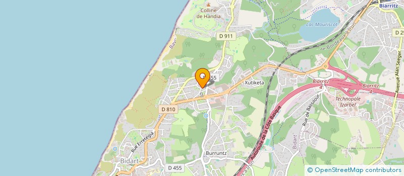 localisation de l'entreprise SCI OLIPAS à BIDART