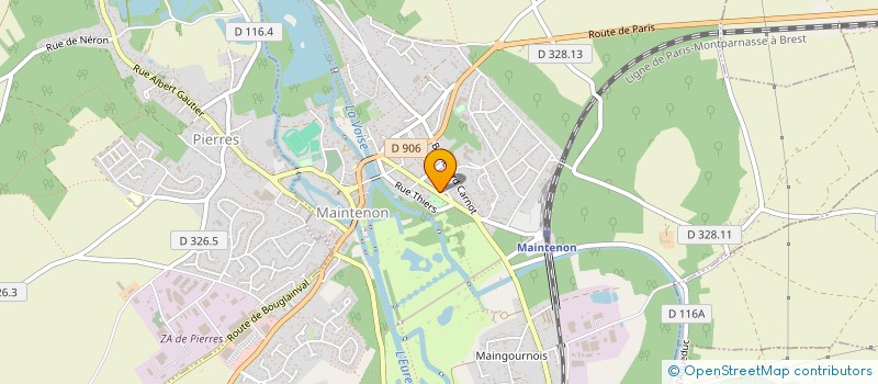 localisation de l'entreprise SCI OLIRO à MAINTENON