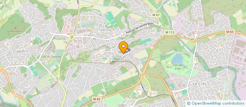 localisation de l'entreprise SCI OLISA  JACOU