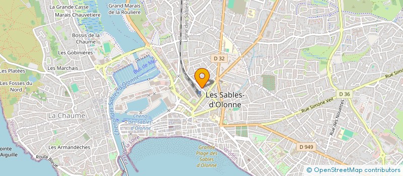 localisation de l'entreprise SCI OLISA OUEST à LES SABLES D'OLONNE