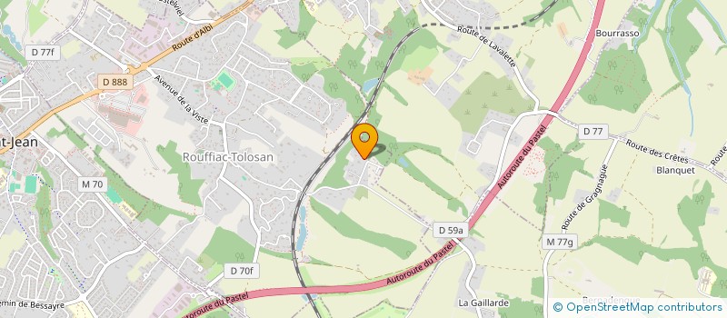 localisation de l'entreprise SCI OLISAM  ROUFFIAC-TOLOSAN