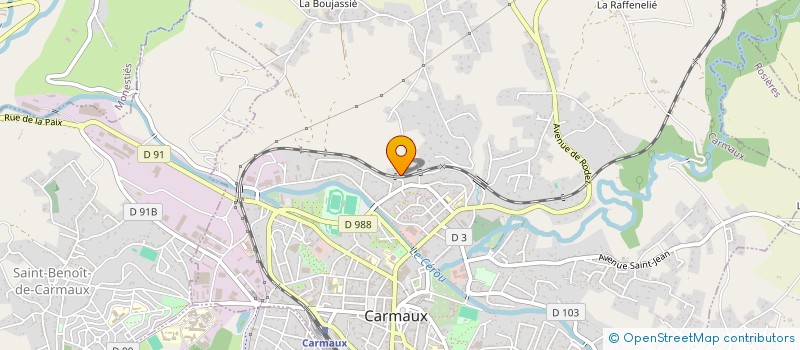 localisation de l'entreprise SCI OLISTAN  CARMAUX