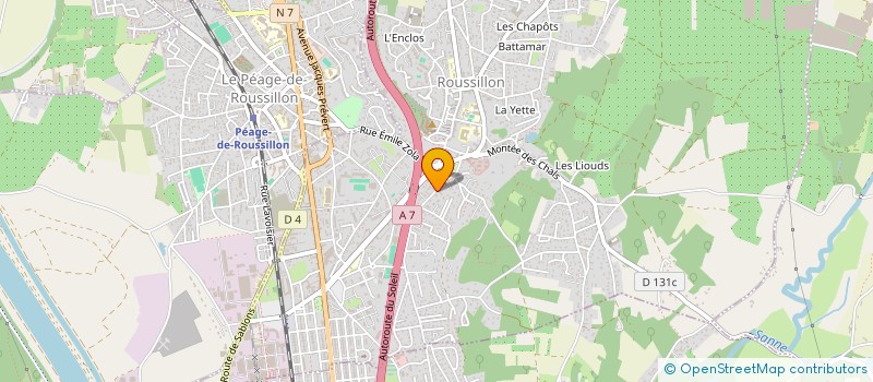 localisation de l'entreprise SCI OLISYL  ROUSSILLON