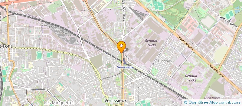 localisation de l'entreprise SCI OLITEX  VENISSIEUX