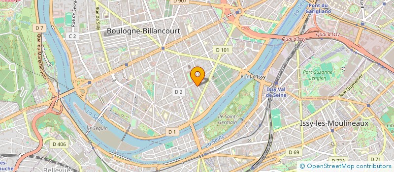 localisation de l'entreprise SCI OLIVA NEUILLY à BOULOGNE-BILLANCOURT