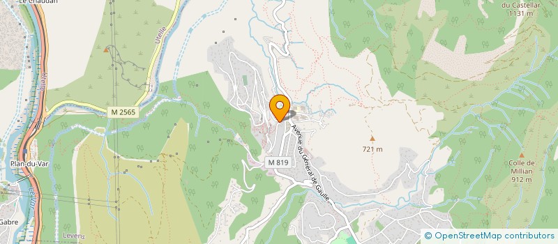 localisation de l'entreprise SCI OLIVARI  LEVENS