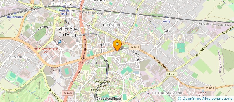 localisation de l'entreprise SCI OLIVE à VILLENEUVE-D'ASCQ