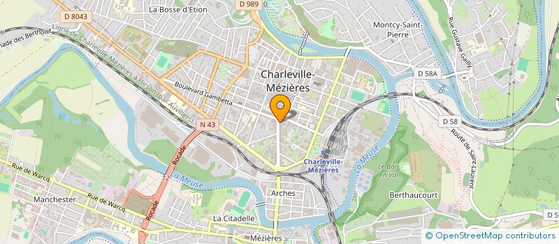 localisation de l'entreprise SCI OLIVE ET COLIGNON IMMOBILIER à CHARLEVILLE-MEZIERES