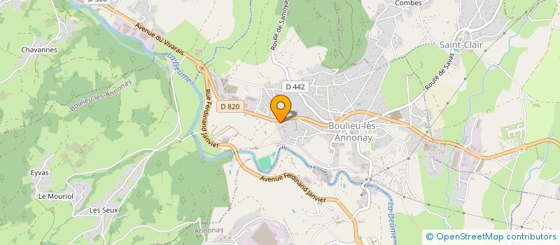 localisation de l'entreprise SCI OLIVEIRA-CAIRE  BOULIEU-LES-ANNONAY
