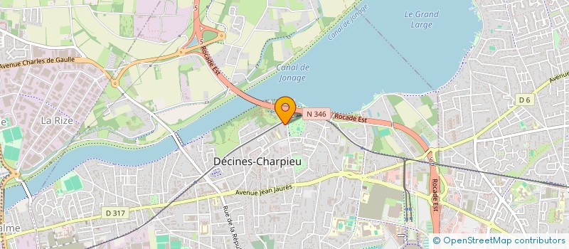 localisation de l'entreprise SCI OLIVER ET FILS  DECINES-CHARPIEU