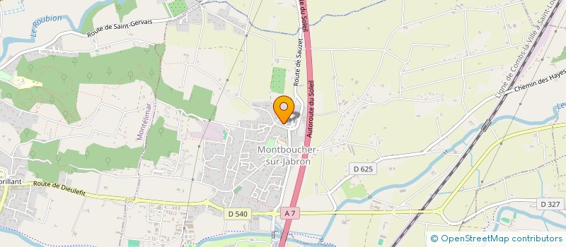 localisation de l'entreprise SCI OLIVERTI  MONTBOUCHER-SUR-JABRON