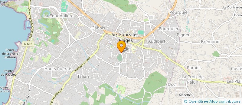 localisation de l'entreprise SCI OLIVES AND CO à SIX-FOURS-LES-PLAGES