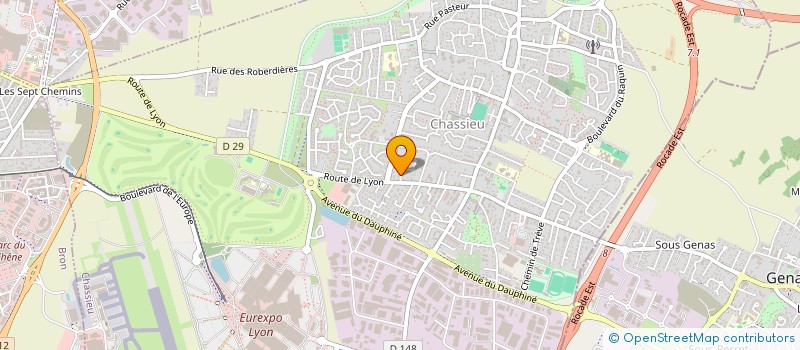 localisation de l'entreprise SCI OLIVETGENO  CHASSIEU