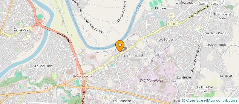 localisation de l'entreprise SCI OLIVI à ALBI