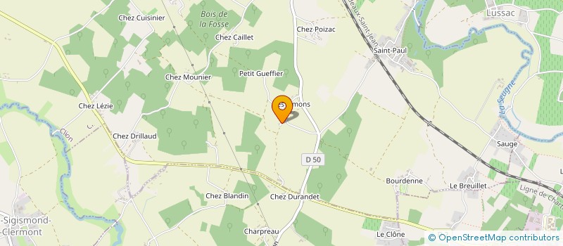 localisation de l'entreprise SCI OLIVIA  CLION