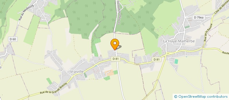 localisation de l'entreprise SCI OLIVIA  VRAIVILLE