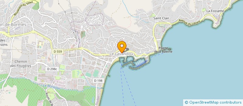 localisation de l'entreprise SCI OLIVIER à LE LAVANDOU