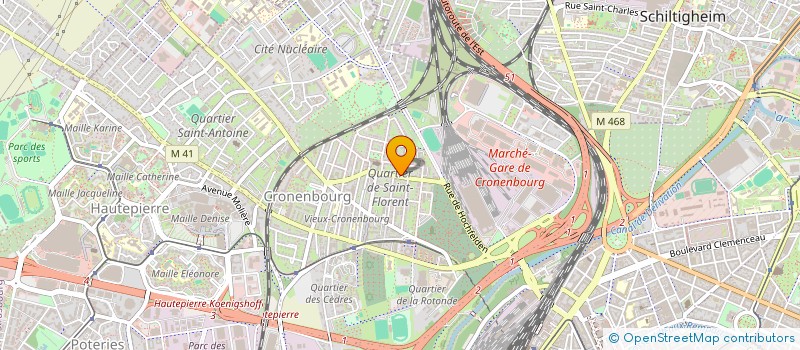 localisation de l'entreprise SCI OLIVIER  STRASBOURG