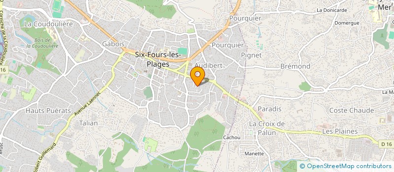 localisation de l'entreprise SCI OLIVIER à SIX-FOURS-LES-PLAGES
