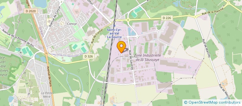 localisation de l'entreprise SCI OLIVIER à SAINT-CYR-EN-VAL