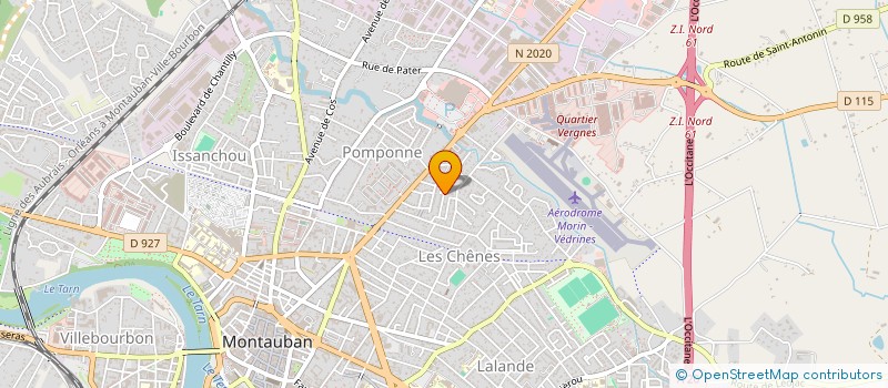 localisation de l'entreprise SCI OLIVIER  MONTAUBAN