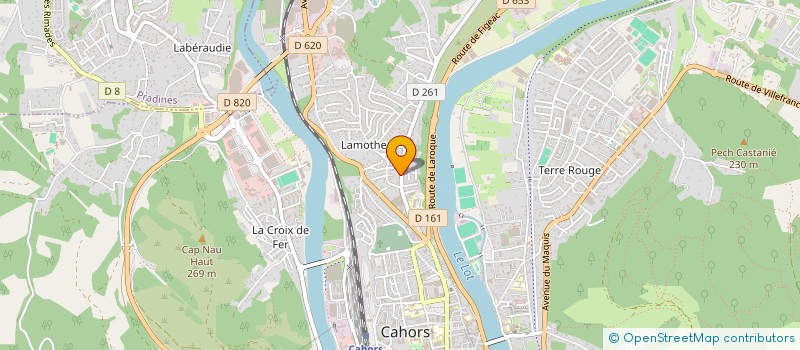localisation de l'entreprise SCI OLIVIER  CAHORS