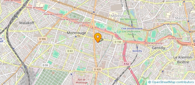 localisation de l'entreprise SCI OLIVIER 72  MONTROUGE
