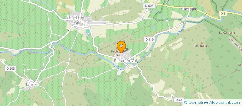 localisation de l'entreprise SCI OLIVIER  CAUNETTES-EN-VAL