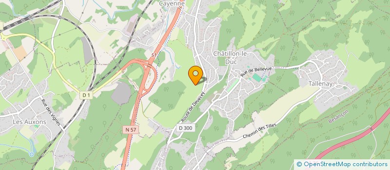 localisation de l'entreprise SCI OLIVIER  CHATILLON-LE-DUC