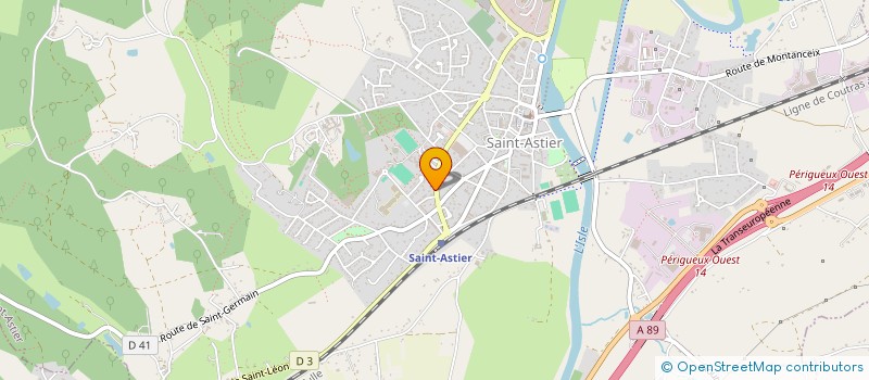 localisation de l'entreprise SCI OLIVIER CRUZ  SAINT-ASTIER