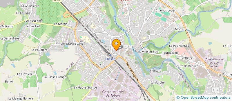 localisation de l'entreprise SCI OLIVIER DE CLISSON  CLISSON