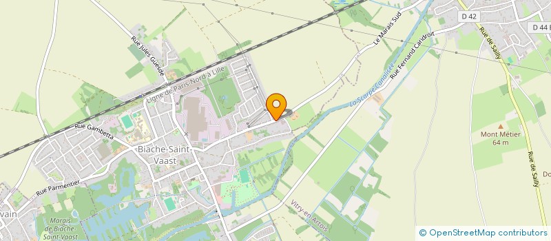 localisation de l'entreprise SCI OLIVIER ET M  BIACHE-SAINT-VAAST